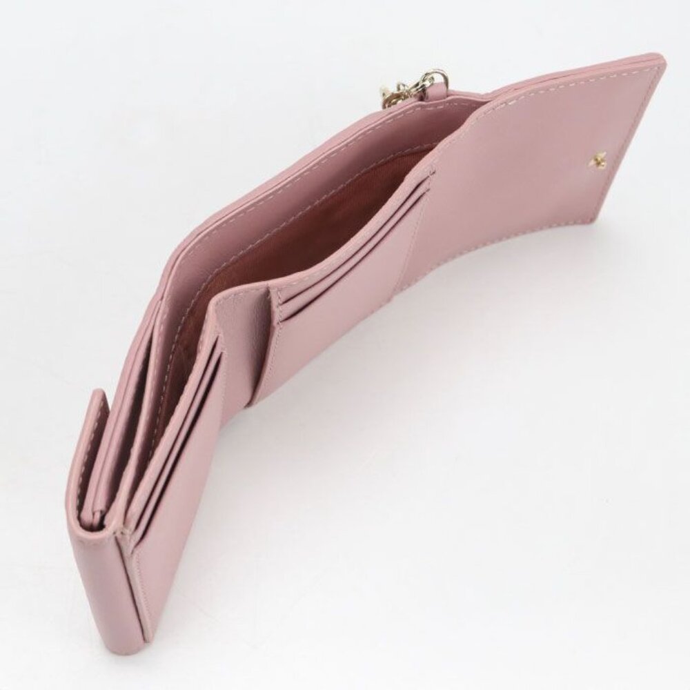 Dior Lotus Wallet Lady Dior Trifold Lambskin Handbag - Picture 4 of 8